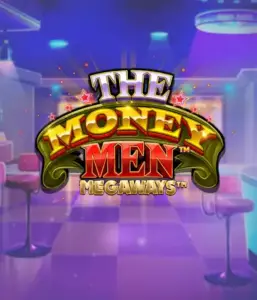 Dive into the thrilling world of The Money Men Megaways game by Pragmatic Play, highlighting a bold logo with shining stars set against a luxurious casino backdrop. This image captures the excitement and glamour of Megaways slots with its eye-catching colors and design. Great for gambling fans looking for a taste of Vegas. 